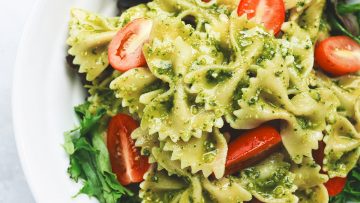 Healthy Jasmine Pumpkin Pesto Pasta Salad